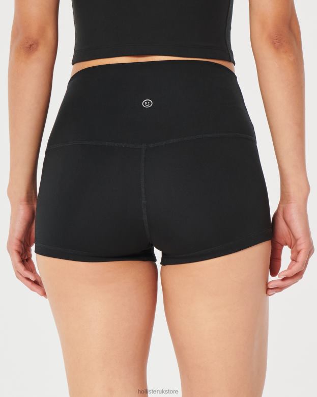 Bottoms Hollister Women Gilly Hicks Active Recharge High Rise Shorties 2\\ 48820668 Black